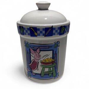 Vintage Disney Piglet From Winnie The Pooh Small Canister Treasure Craft